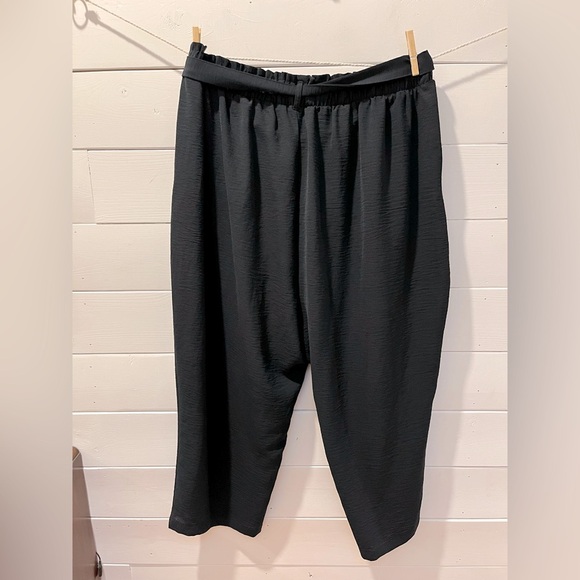 🖤LILY MORGAN – Black Baggies with Tie Waist – Size 2X - Picture 7 of 11